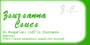 zsuzsanna csucs business card